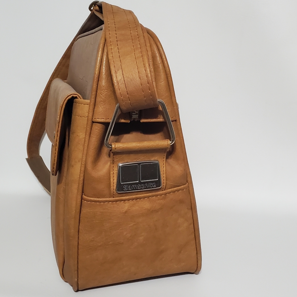Vintage Samsonite Brown Overnight Bag with Strap - Picture 2 of 7